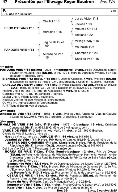 Miniature pedigree